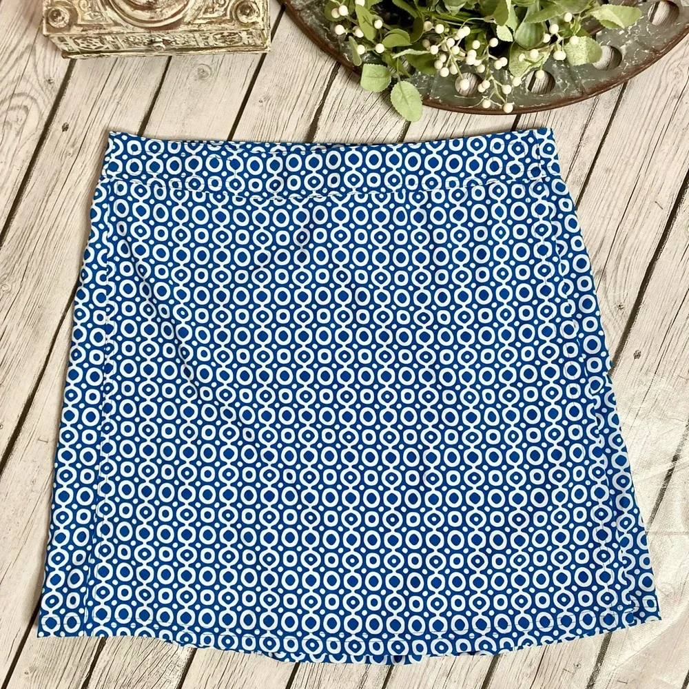 Ripskirt Hawaii Navy Circle Print Mini Skirt
